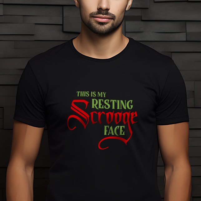 Den konstiga julklappningen Scrooge Ansikte T Shirt (Skapare uppladdad)