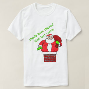 Den konstiga julskeppet Tjock Jultomten Skorsten T Shirt