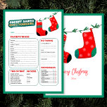 Den konstiga julspelet Secret Santa Questionnaire Julkort<br><div class="desc">Tycker du om att få hemliga julklappar till dina vänner och familj eller till och med byta julklappar med dina medarbetare under julsäsongen? Titta på vårt vackra julgrå Tomt Questionnaire-Helgdag-kort! Syftet med det här frågeformuläret är att hjälpa dig att skapa perfektens presentlista för din hemliga tomt. Det här konstiga enkäten...</div>