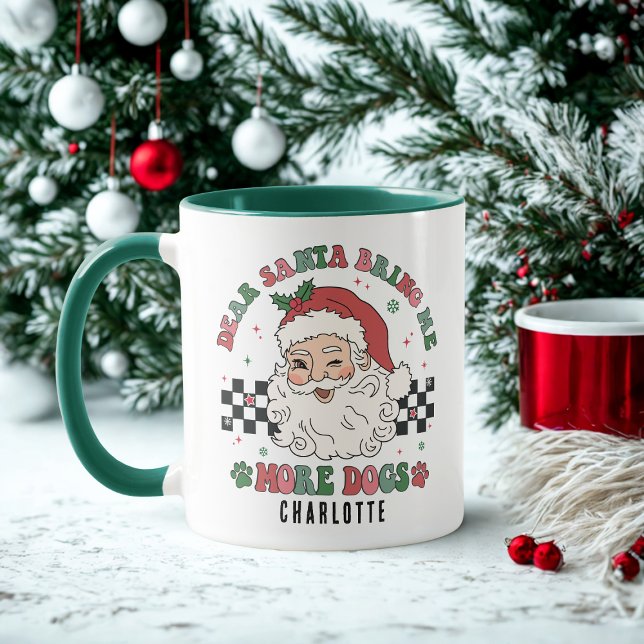 Den konstiga jultomten för mer Hundar-Personlig Mugg (Skapare uppladdad)