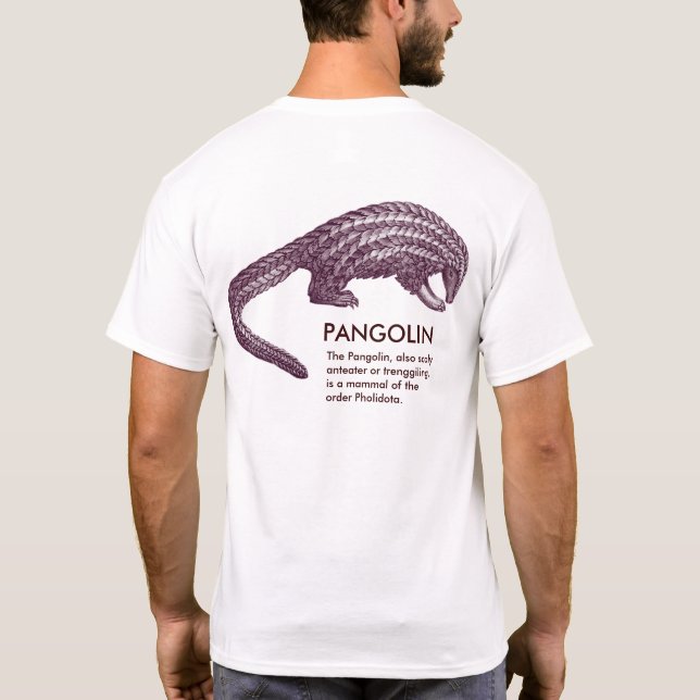 Den konstiga pangolinen, med definition, T-tröja T Shirt (Baksida)