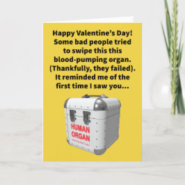 Den konstiga Pun Stole My Heart Valentine Day Kort