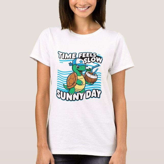 Den konstiga soliga dagen t shirt (Framsida)