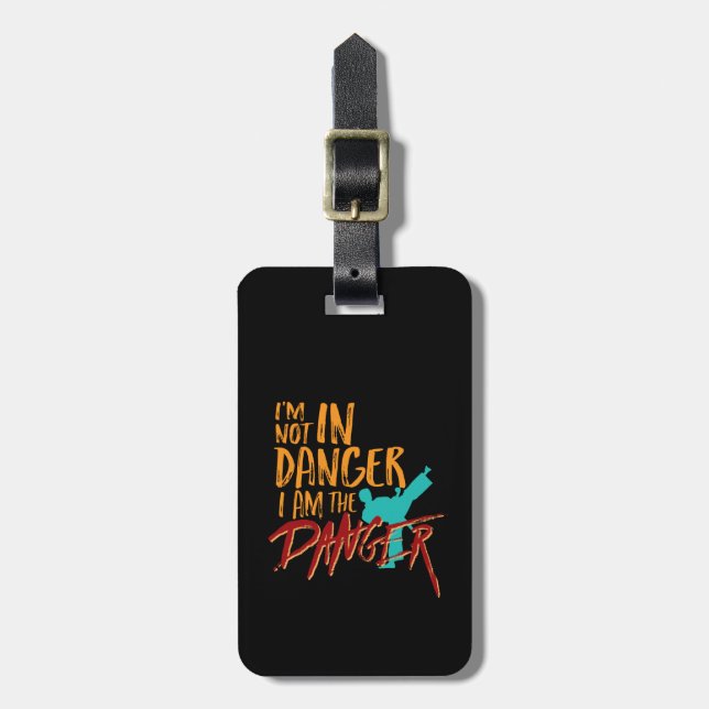 Den konstiga svarta martialkonsten i Bälte är jag  Bagagebricka (Vertikal Framsida)