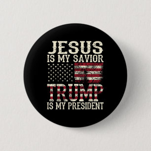 Den konstige amerikanske Jesus är min Savior Trump Knapp