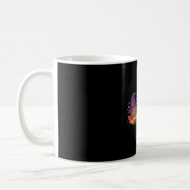 Den konstiny fotbollsnoden Halloween Thanksgiving  Kaffemugg (Vänster)