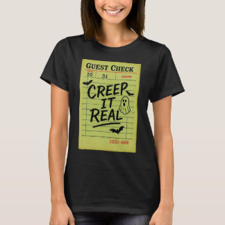 Den konstiny Halloween-gästkontrollen krymper den T Shirt