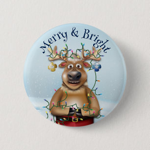 Den konstiny julpryder Helgdag Cheer Knapp