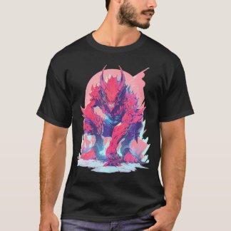 Den konstiny Monster Cute Tecknad Tecknad Hallowee T Shirt