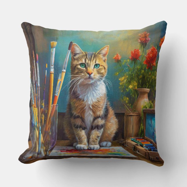 Den konstnärliga katten kudde (Framsida)