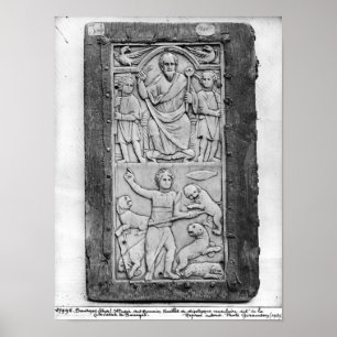 Den konsulära diptychen av Aetius, vänstersida Poster