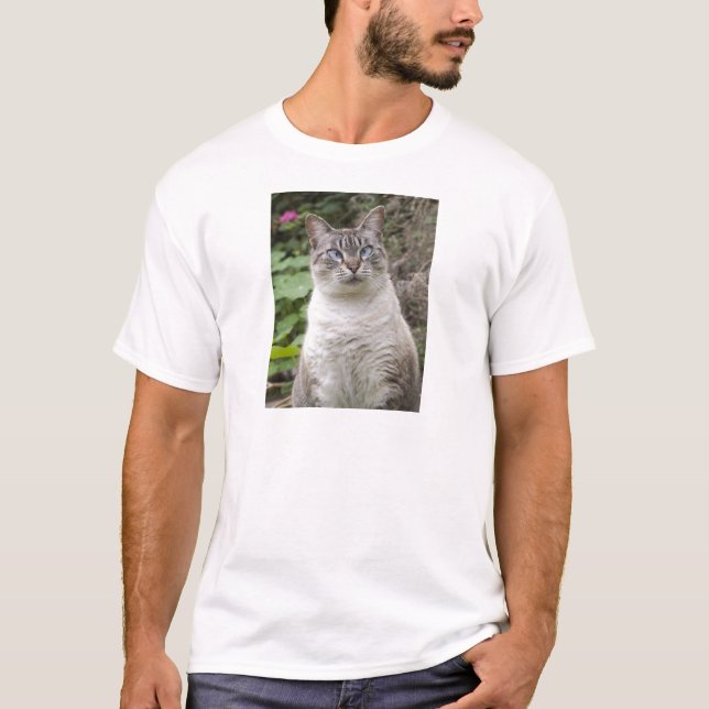 Den kor synade katten t-shirt (Framsida)