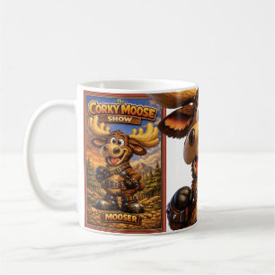 Den korkiga älgen "Mooser" Kaffemugg