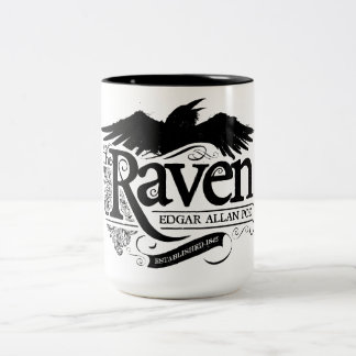 Den korpsvarta Edgar Allan Poe kaffemuggen Två-Tonad Mugg