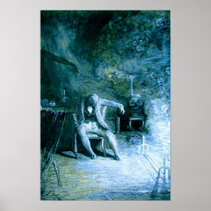 Den korpsvarta Edgaren Allan Poe Poster