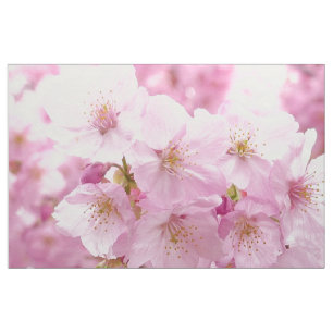 Den körsbärsröda blommar blommar sömnadtyg tyg