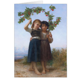 Den körsbärsröda grenen vid Bouguereau Hälsningskort