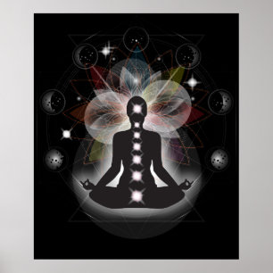 Den kosmiska meditationmånen arrangerar gradvis poster