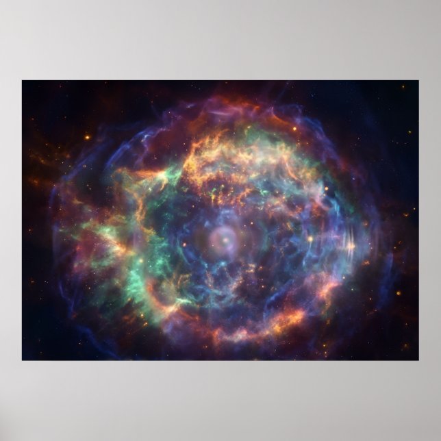 Den kosmiska skalan av själsljus väggkonst (Framsidan)