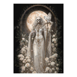 Den Kraftfulla Damen Santa Muerte Fototryck