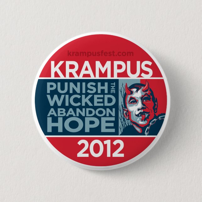 Den Krampus 2012 kampanjen knäppas Knapp (Framsida)