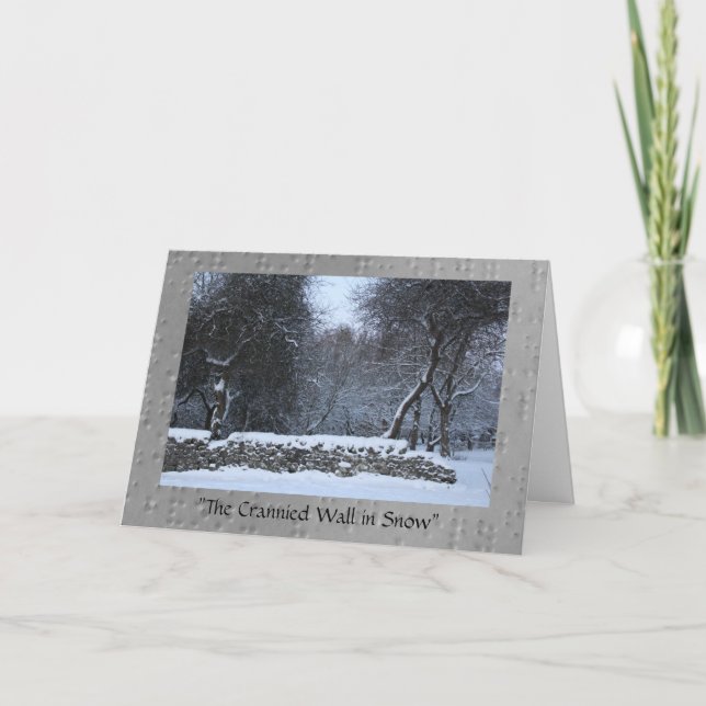 Den kränkta muren i Snö Kort (Framsida)