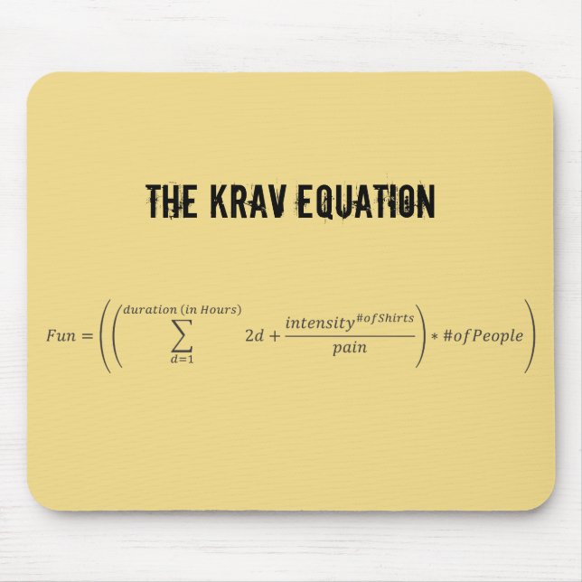 "Den Krav likställanden" Mousepad Musmatta (Framsidan)