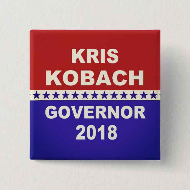 Den Kris Kobach regulatorn Kansas 2018 knäppas Knapp (Framsida)