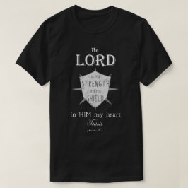 Den kristna bibelversen, Psalm28:7, skyddar T Shirt