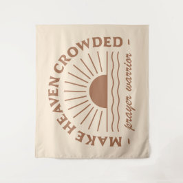 Den kristna kvinnan citerar boho beige estesisk