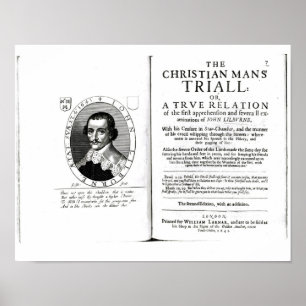 Den kristna mannens rättegång" av John Lilburne Poster