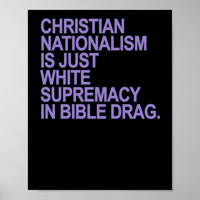Den kristna nationalismen är bara vit överlägsenhe poster (Framsidan)