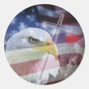 Den kristna patrioten. runt klistermärke