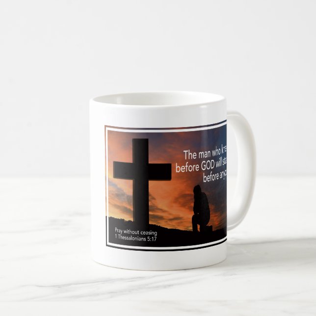 Den kristna Prayer för lycklig PAPPA Kaffemugg (Framsida höger)