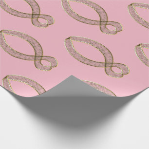 Den kristna symbolen Fish. Presentpapper
