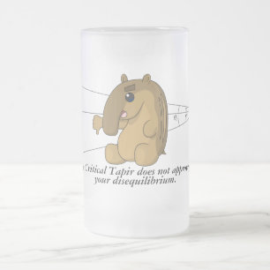 Den kritiska tapiren godkänner inte frostat ölglas