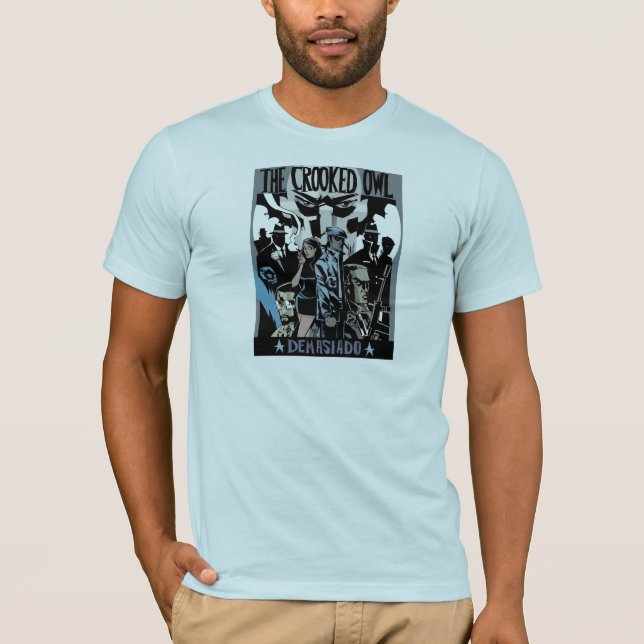 Den krokiga ugglaskjortan tee shirt (Framsida)