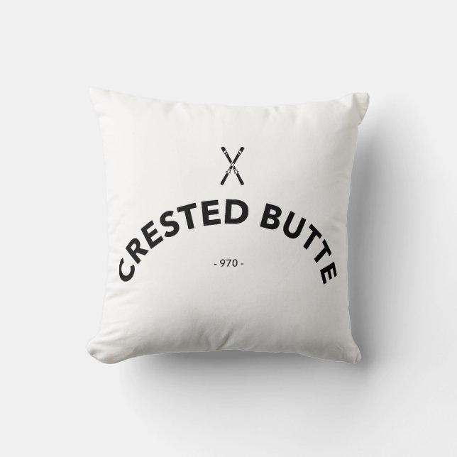 Den krönade butten kudder kudde (Framsida)