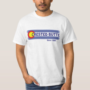 Den krönade flagga för den ButteColorado lokalen Tee Shirt