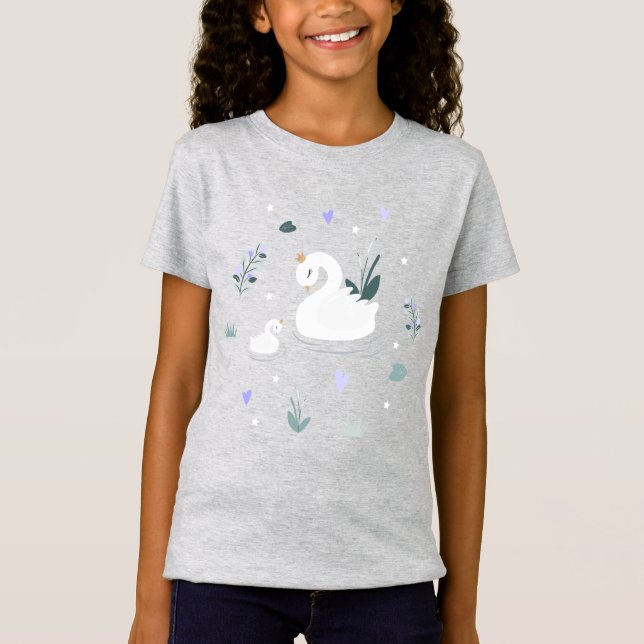 Den Kronade Svanen T Shirt (Framsida)