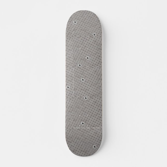 Den kulhål & diamanten pläterar skateboard bräda 20,5 cm (Framsida)
