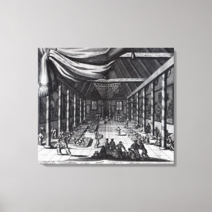 Den kungliga banketten, illustration canvastryck