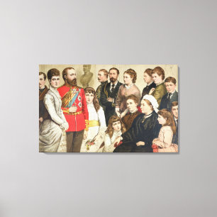 Den kungliga familjen, 1880 canvastryck