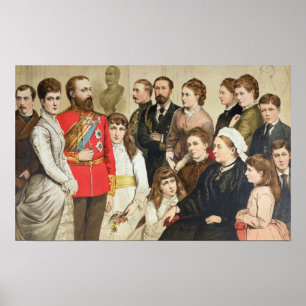 Den kungliga familjen, 1880 poster