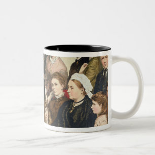 Den kungliga familjen, 1880 Två-Tonad mugg