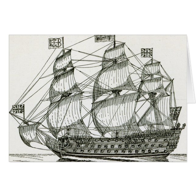 Den kungliga Georgen Hälsningskort (Framsidan Horizontal)