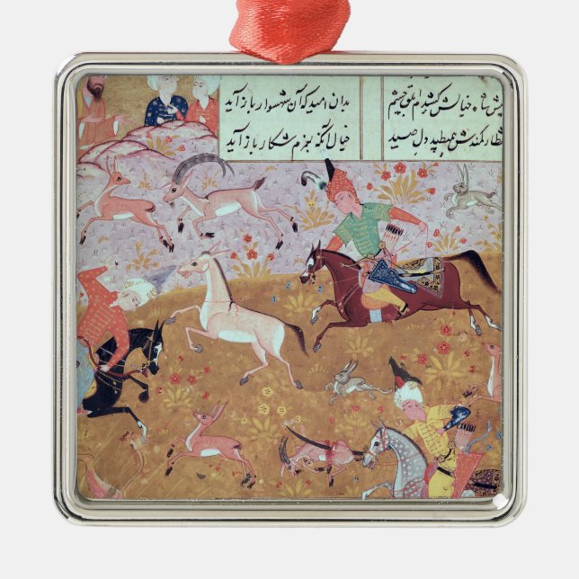 Den kungliga jakten julgransprydnad metall (Framsidan)