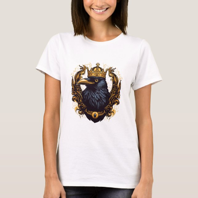 Den kungliga kråkan t shirt (Framsida)