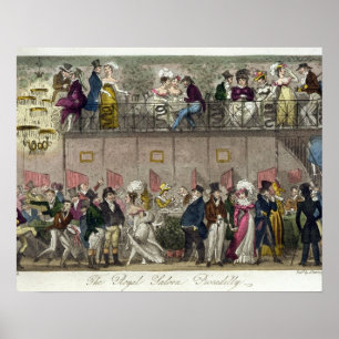 Den kungliga salongen, Piccadilly, från 'den Poster