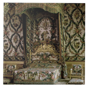 Den kungliga sängen, antagligen 18th århundrade kakelplatta